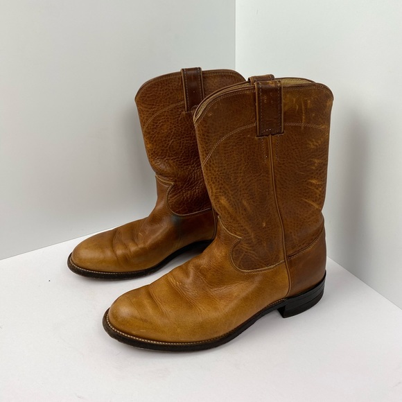 Justin Boots Shoes - justin boots | brown round toe roper